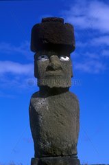 Aku Ko You Riko Moai on the Island of Easter in Chile