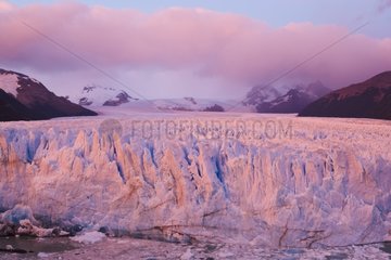 Perito Moreno Glacier at sunrise Patagonia