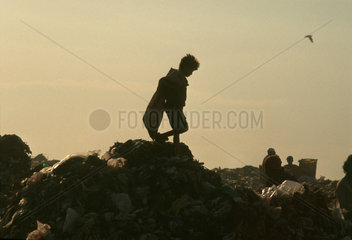 Child labor at dump. Rio de Janeiro  Brazil.