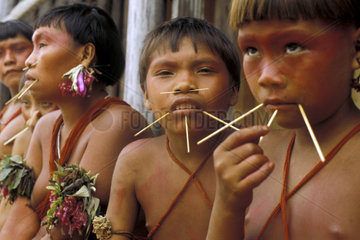 Yanomami Indigenous People  Amazon rain forest. State: Roraima  Brazil.