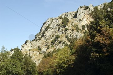 Rocky landscape of the Cilento and Vallo di Diano NP Italy