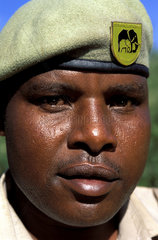 Tsavo National Park  a warden