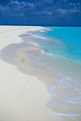 Isthmus of coral sand in the Caribbean Sea Venezuela