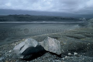 Extended from volcanic sands and glacial river Iceland