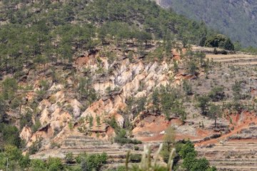 Erosion nach Entwaldung Yunnan China