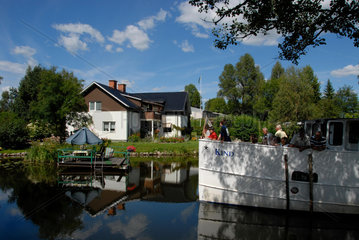 LINK__PING SWEDEN Tourist boat on the Kinda Canal. __Alexander Farnsworth