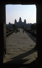 Angkor  the entrance of the Angkor Wat temple