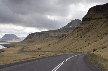 Road to Snaefellsnes Peninsula in Iceland