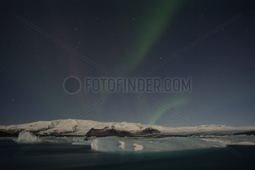 Aurora borealis in Island