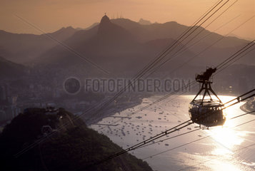 Sugar Loaf and Christ Statue  Rio de Janeiro  Brazil.