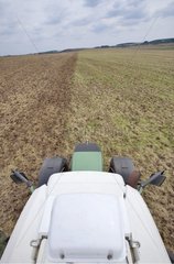 GPS -Antenne auf einem Traktor Frankreich