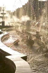 Fountains at Bucharest in Romania