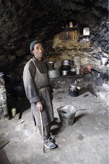 Küchenbuddhist Kloster Phuktal Zanskar Indien