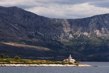 Sucuraj Leuchtturm auf der Insel Hvar Côte Dalmate Kroatien