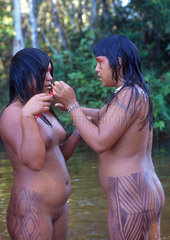Mehinako Indigenous People  Xingu  Amazon rain forest  Brazil.