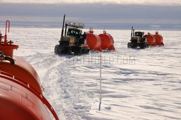 Routing des Materials für die Basis -Concordia -Antarktis