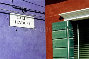 Maisons colorées de l'île de Burano au large de Venise