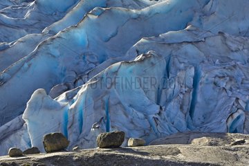 Gletscher und moränensteine ??Gebiet von Jotunheim Norwegen