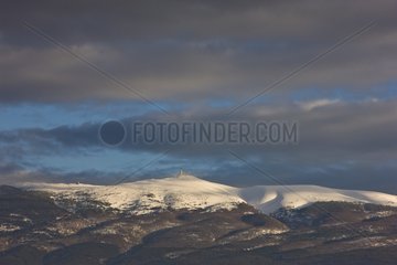 The Mont Ventoux in winter Provence France