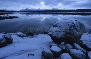 Paysage de fjord au petit matin Norvège