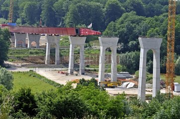 Site of the TGV East in Brussurel Franche Comte France