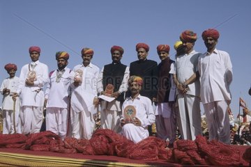 Gagnants d'un concours de turban Inde