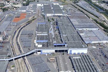 Luftansicht des Standorts von Citroen PSA Sochaux Montbeliard
