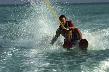 Maldives  water skiing