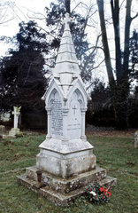 UK.Winslow.Grave of Florence Niightingale(1820-1910) nurse who became famous during the Krim War (1854)and founded the first school for nurses in London (1856).