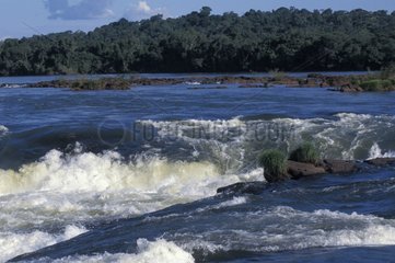 Water movement in the river Iguaçu Argentina