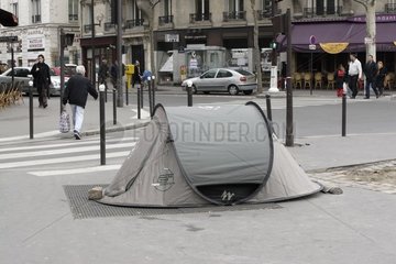 Humanitäre Organisation Canvas für Obdachlose in Paris