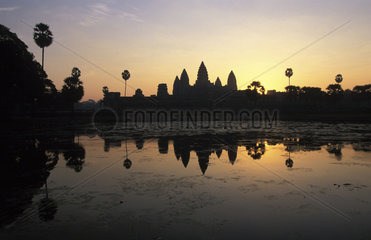 Angkor  the Angkor Wat temple at sunrise
