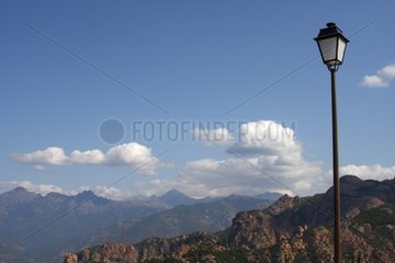 Lamp above the Calanques de Piana Corsica France
