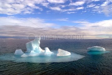 Icebergs on Arctic Ocean Bathurst Island Canada