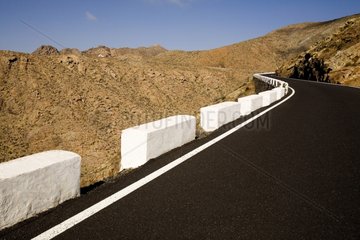 Asphalt Road Fuerteventura Kanarische Inseln