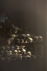 Skulls and bones on an altar Austria
