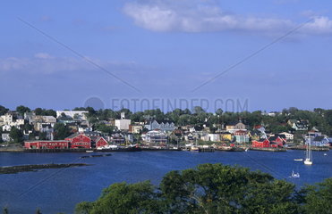 Beautiful village and harbour of Lunenburg Nova Scotia Canada