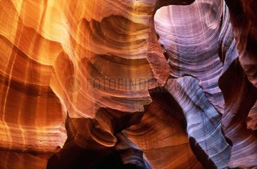 Leichte Wirkungen in Antelope Canyon in Arizona USA