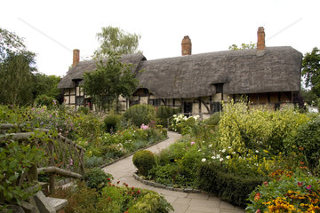 Anne Hathaway House wife of William Shakespeare in Stratford Upon Avon in the West Midlands Great Britian England