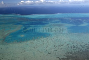 Barrier reef and west lagoon New Caledonia