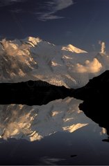 Mont Blanc reflection in a lake