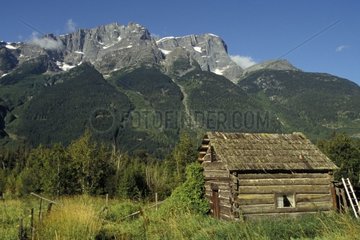 Hut in summer British Colombia Canada