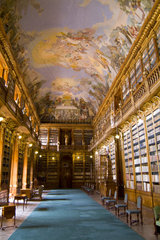Fabulous beautiful historic Strahov Library with rare historical books in Prague Czech Republic