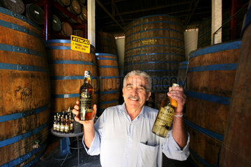 Brazil  Vale do Cafe region  Sugar cane plantation and cachaca poduction at the fazenda do Anil.The owner Luiz de Faria is producing the Magnifica cachaca liquor made from cane.