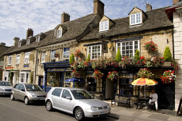 The Angel Pub on Main Street in Witney England