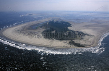 Aerial view of Rottumerplaat island