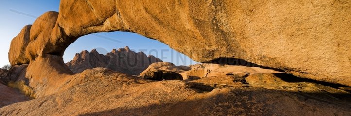 Rock arch in Spitzkoppe mountain Namibia