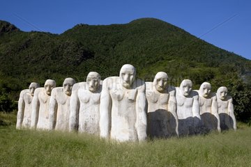 Slavery commemorative monument in Martinique Island