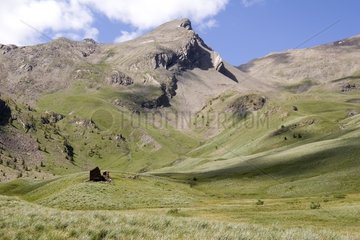Alpine Hut in ruins Ubaye Valley