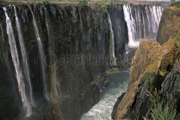 Victoria falls and torrent Zimbabwé Zambia